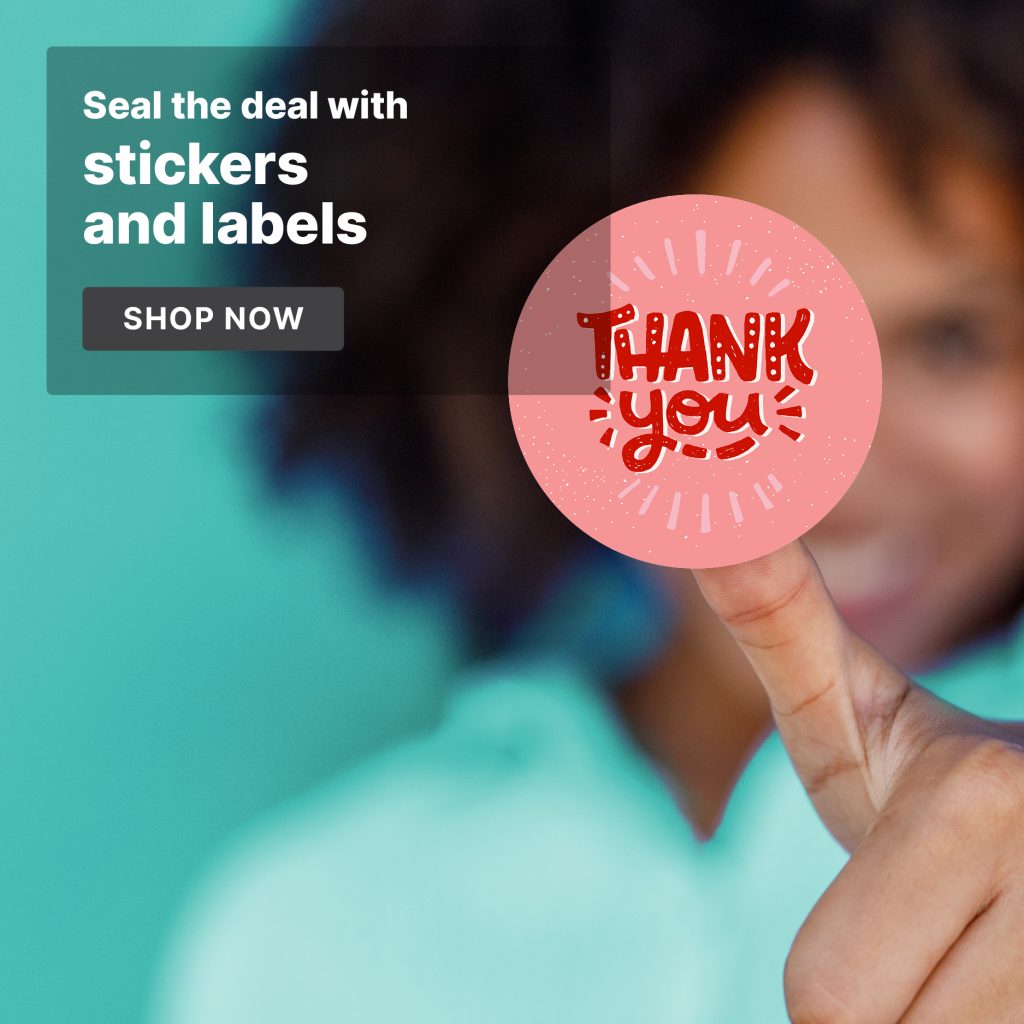 Stickers and labels promo tile