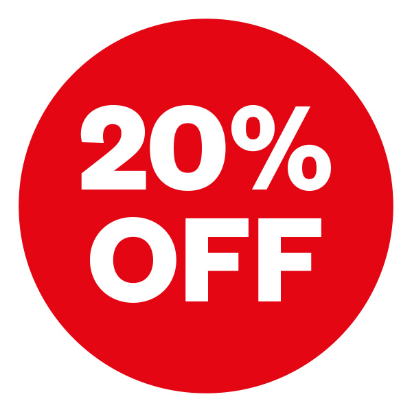 repositional 20% off poster