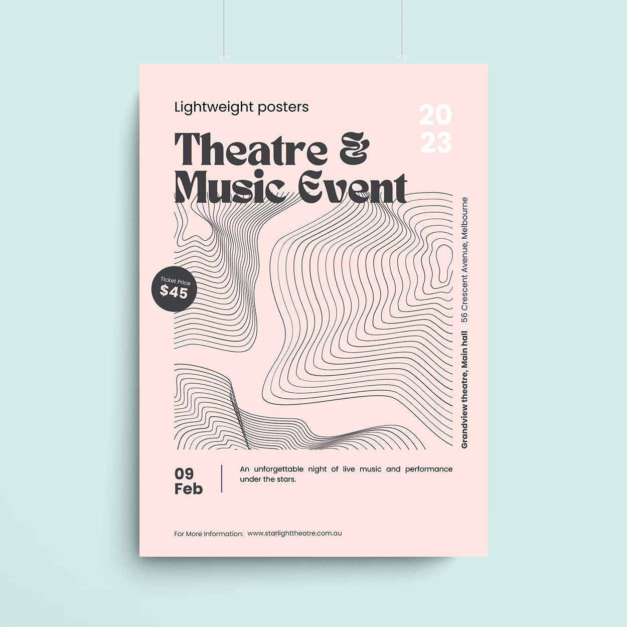 Lightweight posters